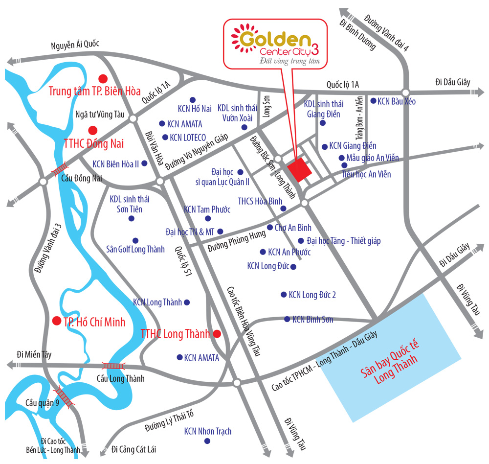 vị trí golden center city